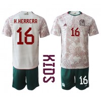 Dětský Fotbalový dres Mexiko Hector Herrera #16 MS 2022 Venkovní Krátký Rukáv (+ trenýrky)